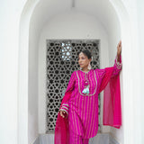 GULABI KURTA SET
