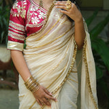 Mogra Saree