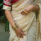 Mogra Saree