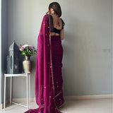 GURLEEN GAMBHIR IN OUR NOORI MAHROON SAREE