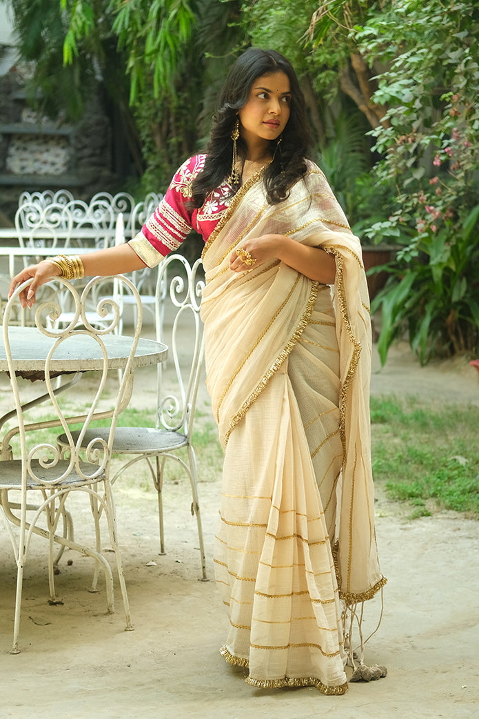 Mogra Saree