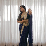 RADHIKA BHARDWAJ IN OUR NEEL SITARA SAREE