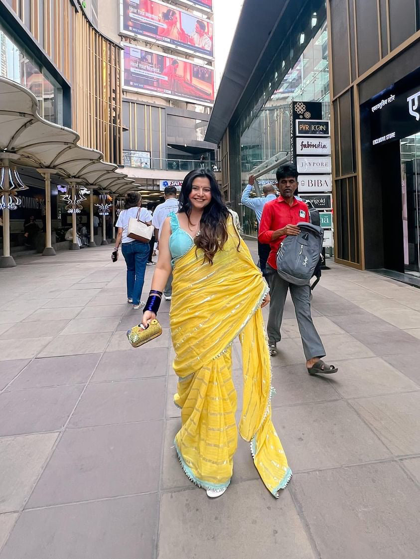 RADHIKA BHARDWAJ IN OUR YELLOW TOHFA SAREE