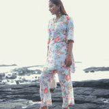 WHITE BLOOM KURTA SET