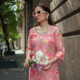 PEACH BLOOM KURTA SET