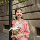PEACH BLOOM KURTA SET