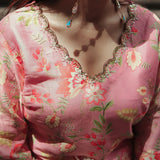 PEACH BLOOM KURTA SET