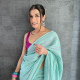 SHUKHMANI GAMBHIR IN OUR BLUE SAREE