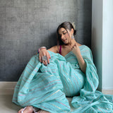 SHUKHMANI GAMBHIR IN OUR BLUE SAREE