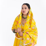 PEELA GULAB ANARKALI SET