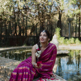 CHARMY PLUM SAREE