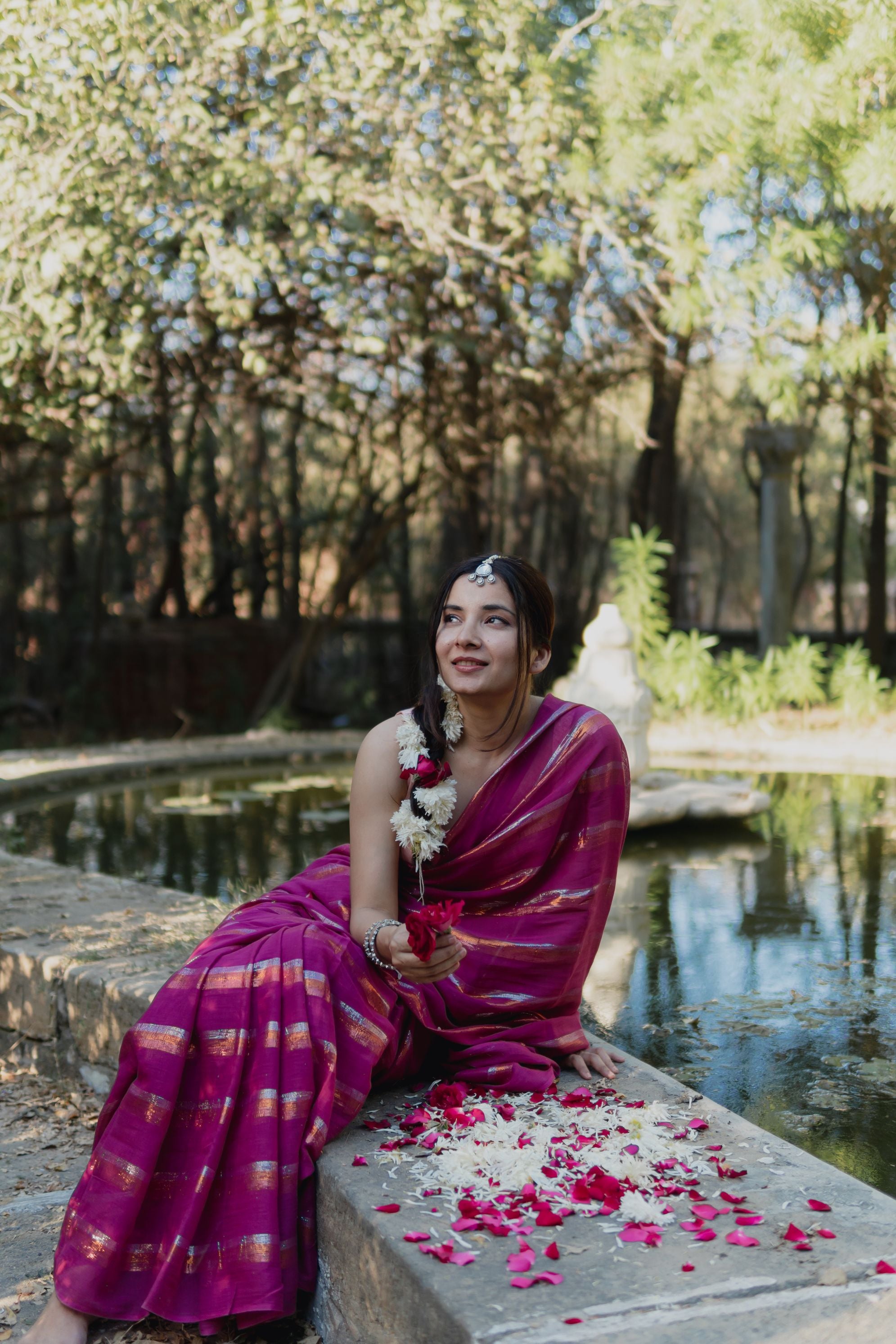 CHARMY PLUM SAREE