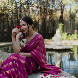 CHARMY PLUM SAREE