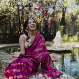 CHARMY PLUM SAREE