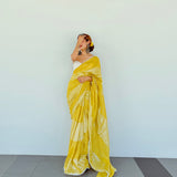 ISHA BORAH IN OUR          YELLOW SHINE SAREE