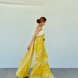 ISHA BORAH IN OUR          YELLOW SHINE SAREE