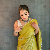 ISHA BORAH IN OUR          YELLOW SHINE SAREE
