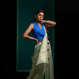GURLEEN GAMBHIR IN OUR.  MINT GREEEN SAREE